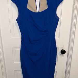 Dana Buchman Royal Blue Midi Dress